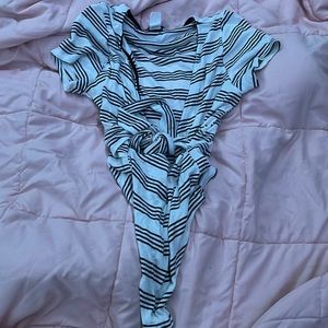 fashion nova bodysuit, striped, xl
